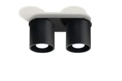 Deckenleuchte RODA in Schwarz 2-flmg