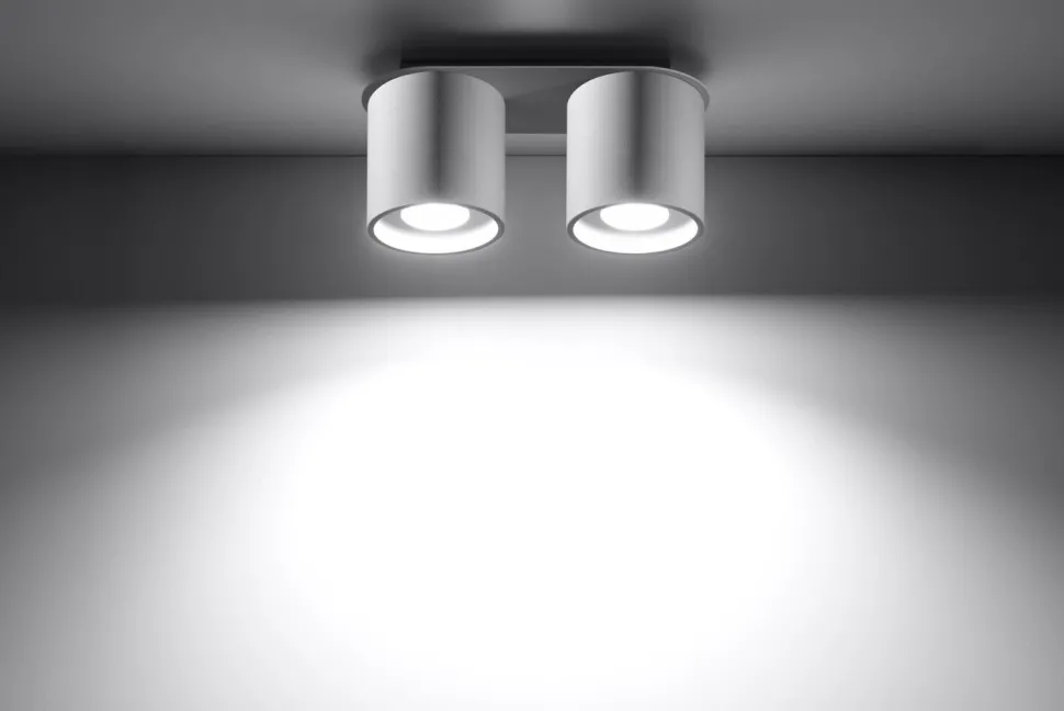 Deckenleuchte RODA in Weiß 2-flmg