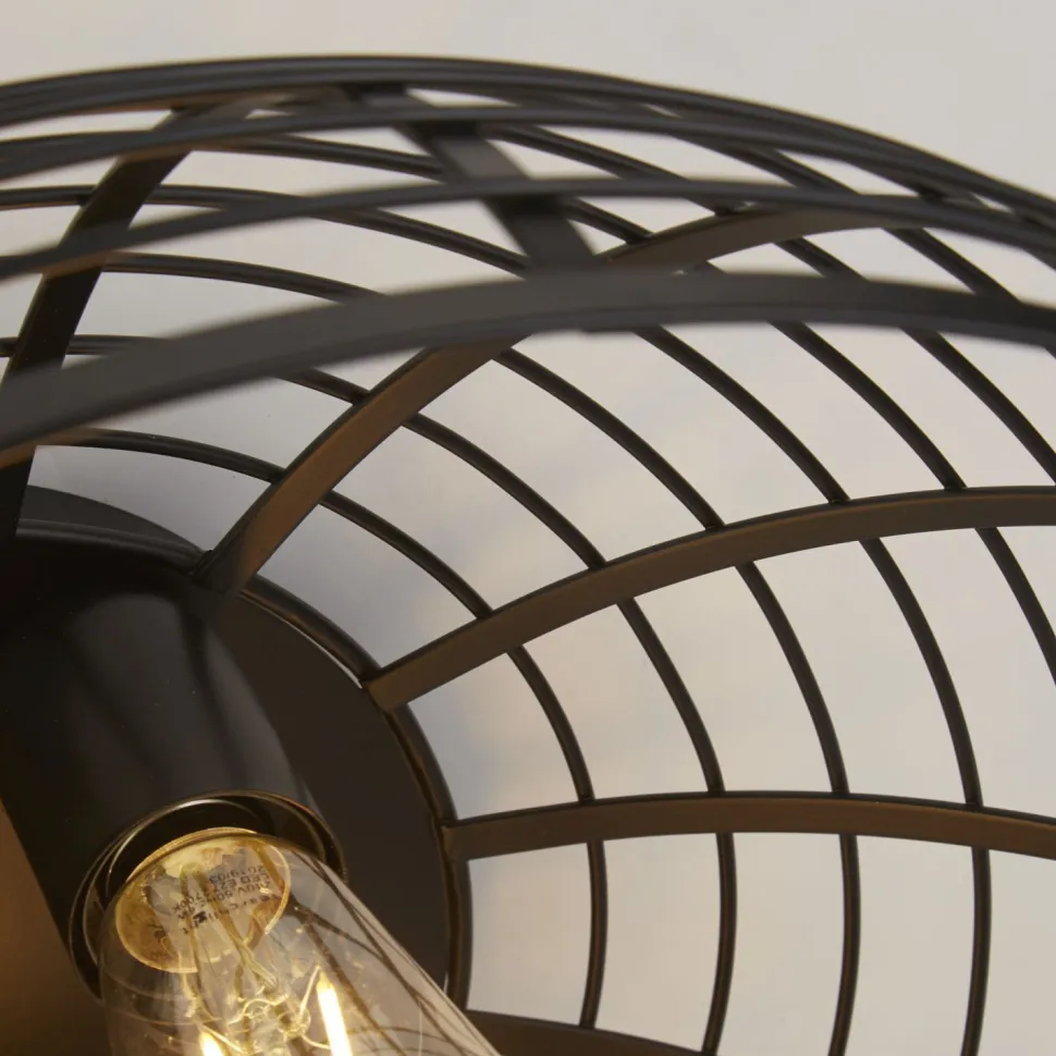 Deckenleuchte rund Ø 40 cm Schwarz Metall 3x E27