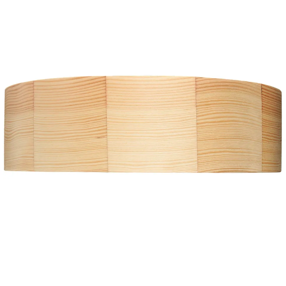 Deckenleuchte Rund Holz in Kiefer Wohnzimmer