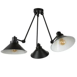 Deckenleuchte Schwarz 3-flmg 61-152cm SIMONA Lampe