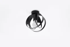 Deckenleuchte Schwarz Kugel Ø 16 cm klein E27 Modern