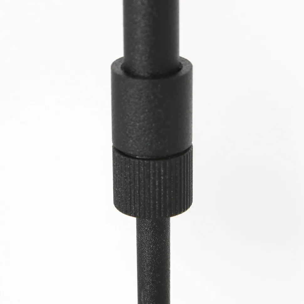 Deckenleuchte Schwarz Opalweiß 120 cm inkl. G9 blendarm