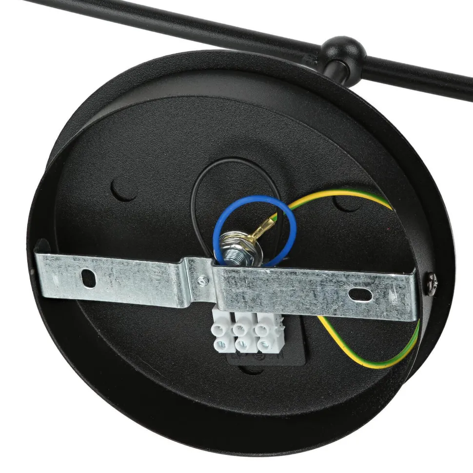 Deckenleuchte Schwarz Weiß Kugel Schirm Deckenlampe