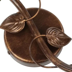 Deckenleuchte Shabby Braun antik Floral Wohnzimmer