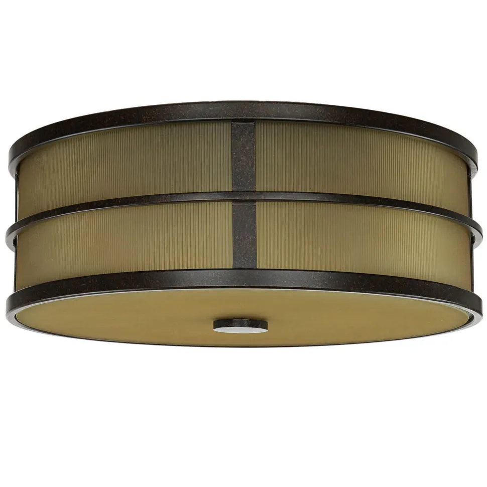 Deckenleuchte SHOJI Creme Ø34cm Vintage Lampe Loft