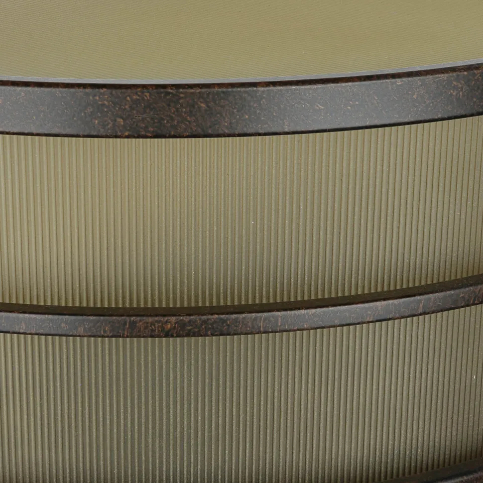 Deckenleuchte SHOJI Creme Ø34cm Vintage Lampe Loft