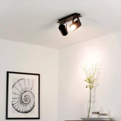 Deckenleuchte Strahler Schwarz verstellbar 2 flmg