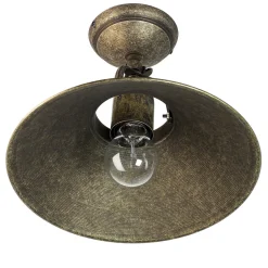 Deckenleuchte Vintage aus Messing in Bronze Antik