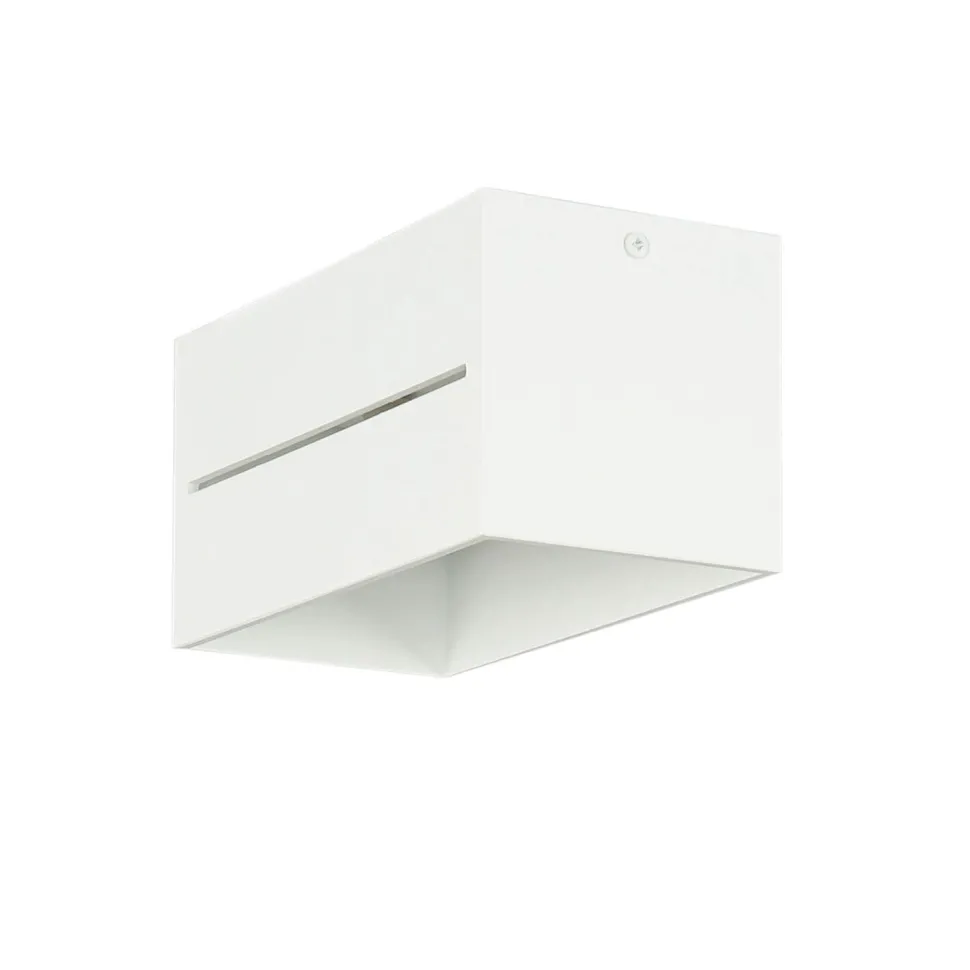 Deckenleuchte Weiß Aluminium L:20cm eckig Modern 2x G9