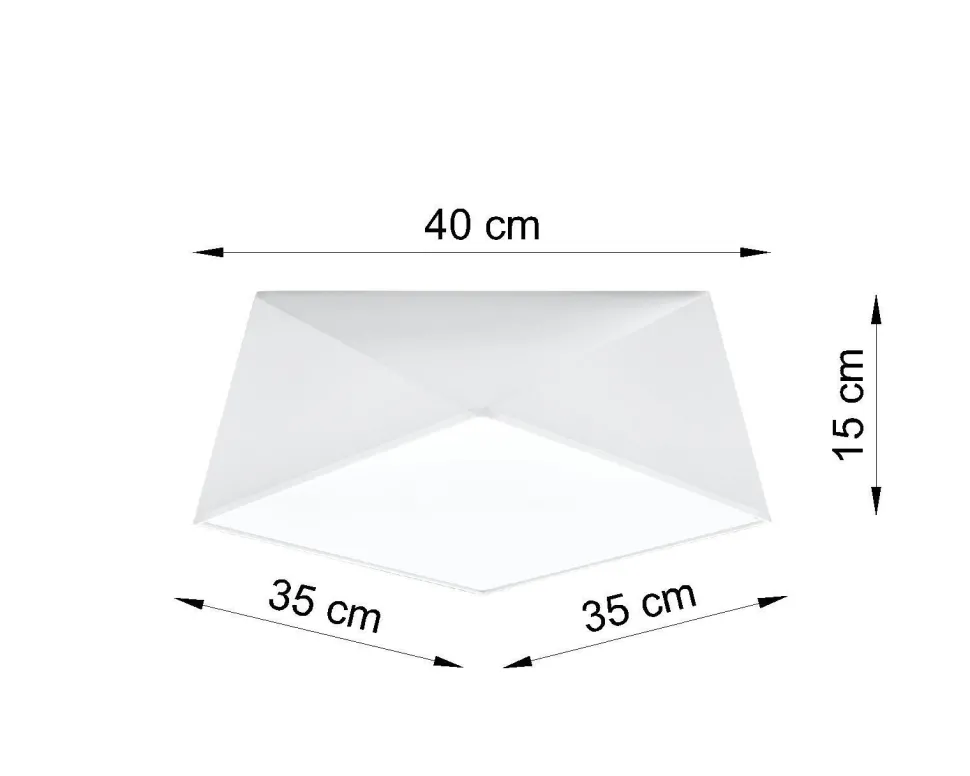 Deckenleuchte Weiß B:40cm geometrisch E27 Schlafzimmer