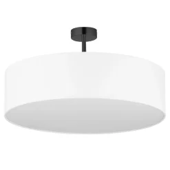 Deckenleuchte Weiß Chrom Ø60cm Wohnzimmer Lampe