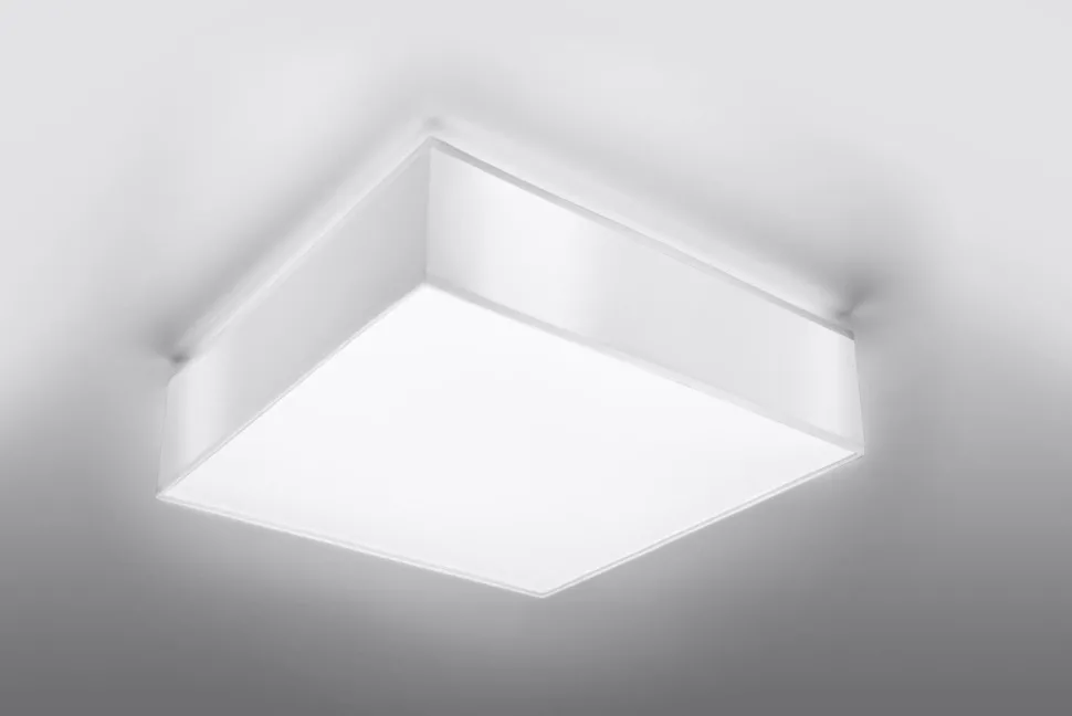 Deckenleuchte Weiß 2-flmg quadratisch