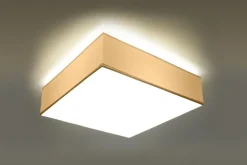 Deckenleuchte Weiß 2-flmg quadratisch