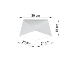 Deckenleuchte Weiß geometrisch Modern wohnlich LYNNDIE