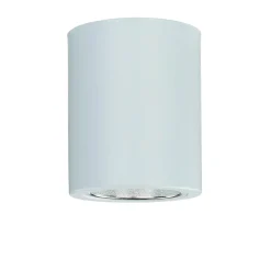 Deckenleuchte Weiß klein Ø 9 cm flach Spot Metall innen