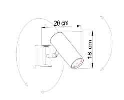 Deckenleuchte Weiß Modern Metall vielseitig DUCCIA Flur