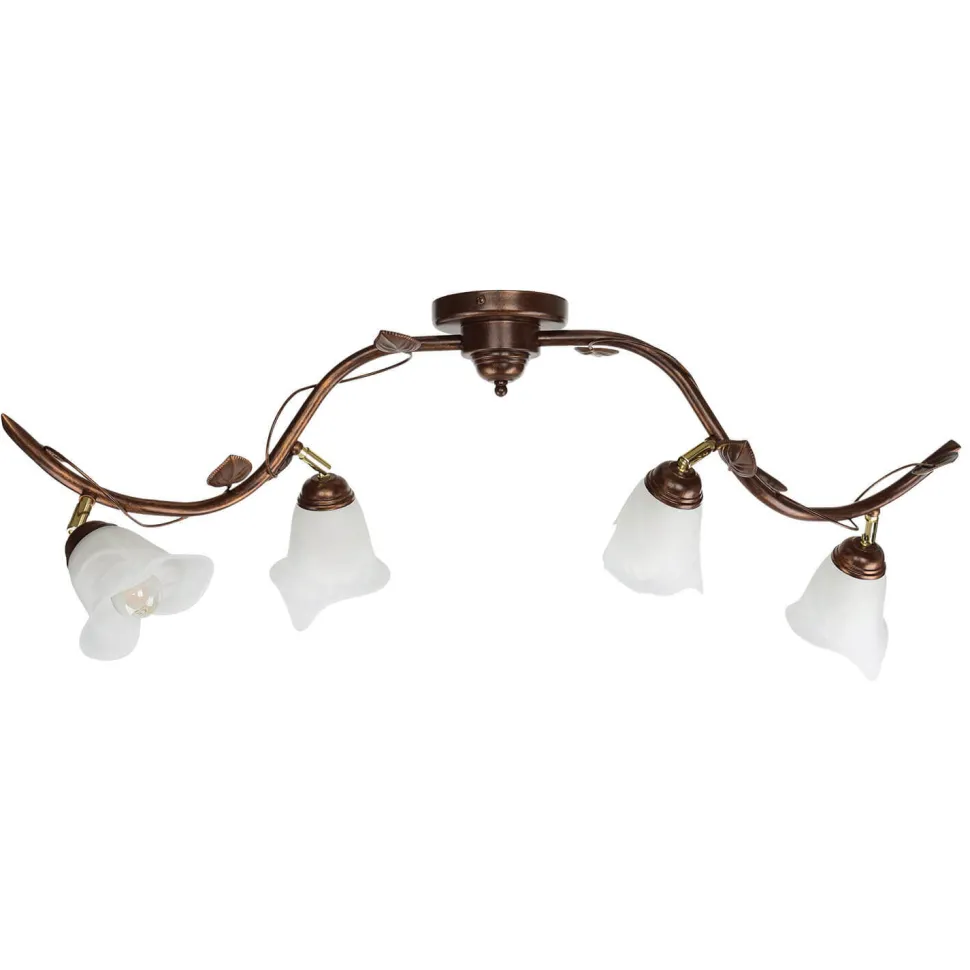 Deckenleuchte Wohnzimmer Shabby Braun Floral