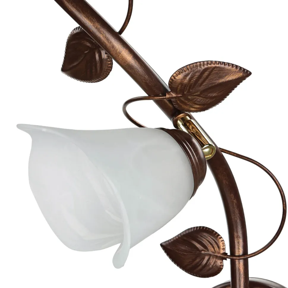 Deckenleuchte Wohnzimmer Shabby Braun Floral