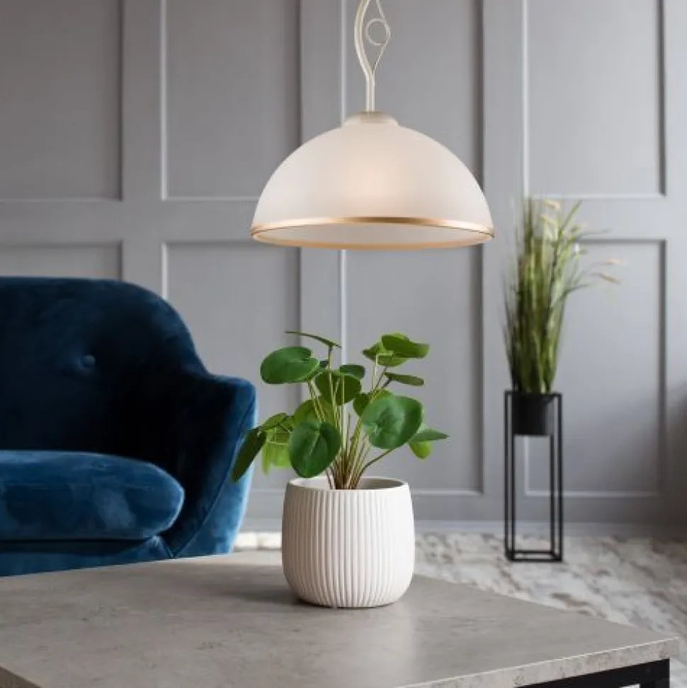 Deckenleuchte Wohnzimmer Shabby Weiß Jugendstil