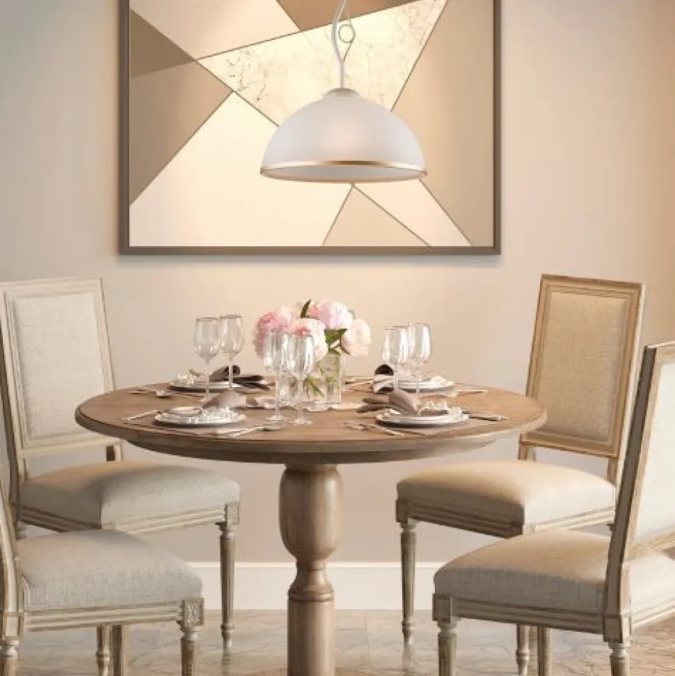 Deckenleuchte Wohnzimmer Shabby Weiß Jugendstil