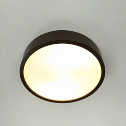 Deckenleuchte Wohnzimmer Rund Holzlampe Braun