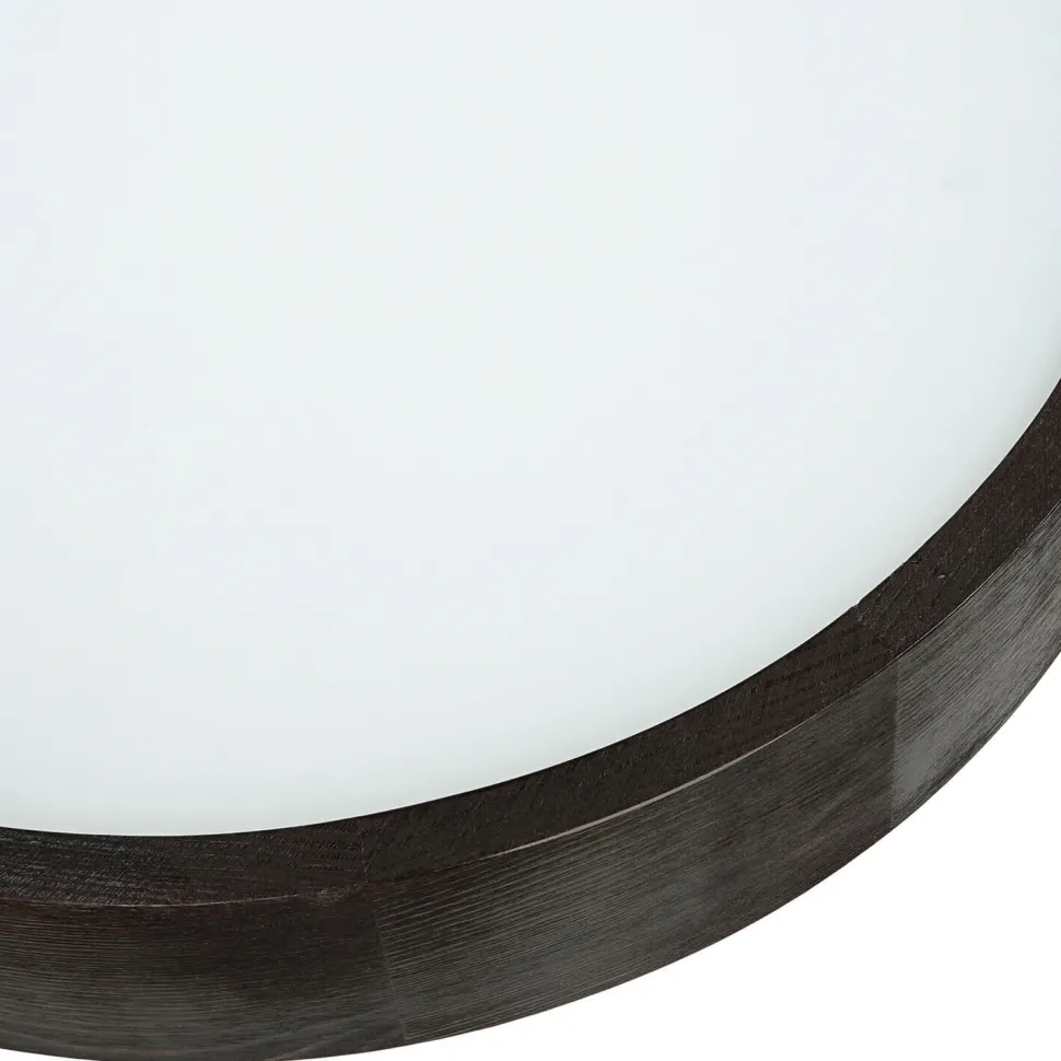 Deckenleuchte Wohnzimmer Rund Holzlampe Braun