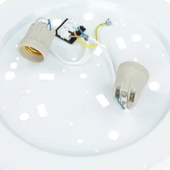 Deckenleuchte Wohnzimmer Rund Holzlampe Braun