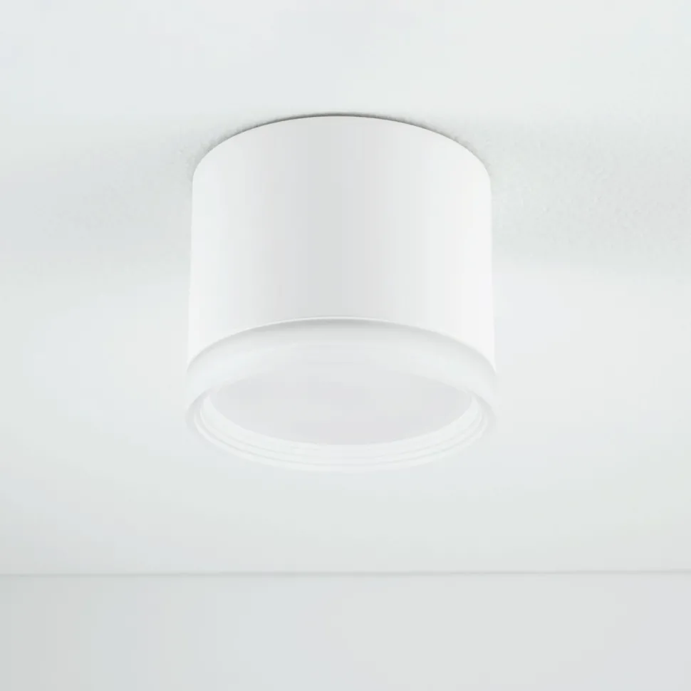 Deckenspot Ø 8,5 cm GX53 Weiß rund klein H: 7 cm