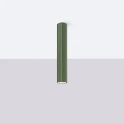 Deckenspot Aufputz GU10 Ø 6,5 cm H: 40 cm schmal Grün