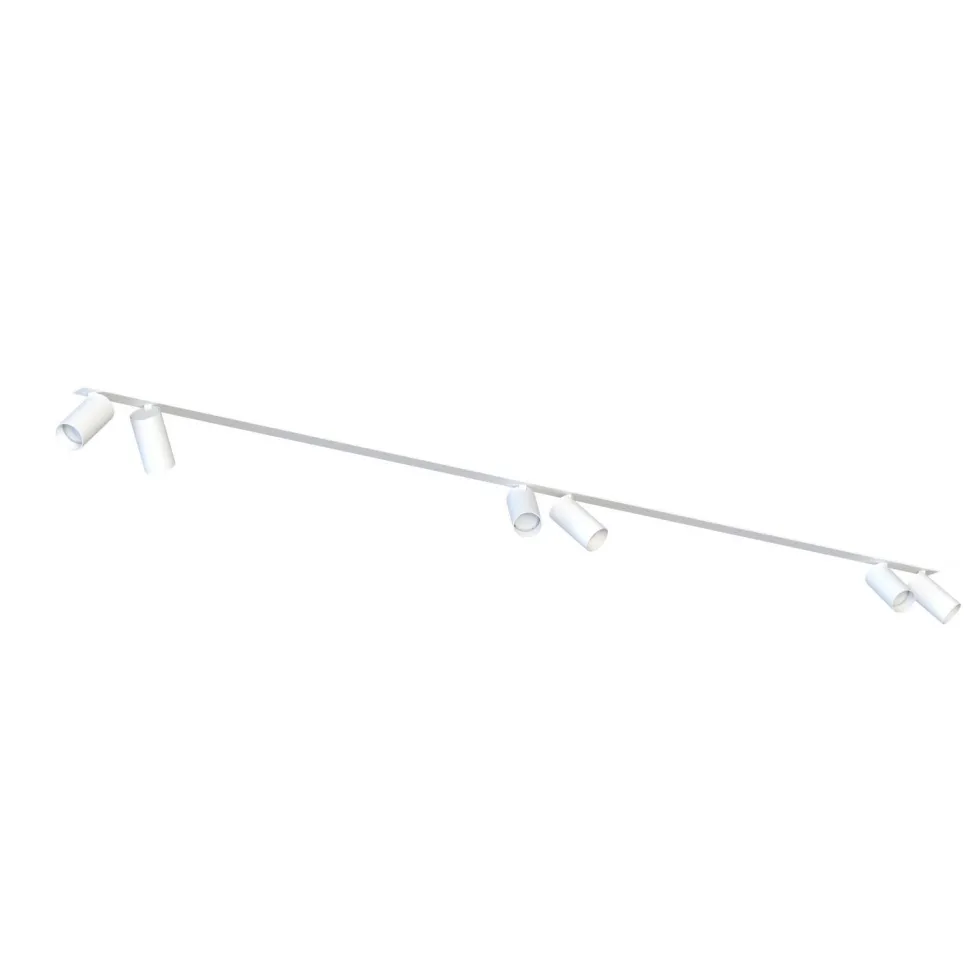 Deckenspot groß 2x 2 m 6-flammig GU10 Weiß Unterputz