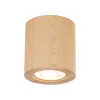 Deckenspot Holz GU10 Ø 8 cm rund H: 8,5 cm in Buche