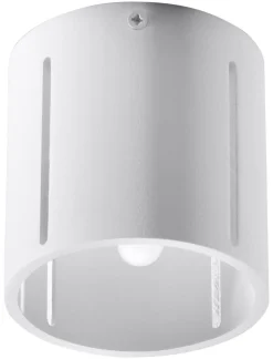 Deckenspot rund klein Ø 10 cm Weiß Metall Modern flach