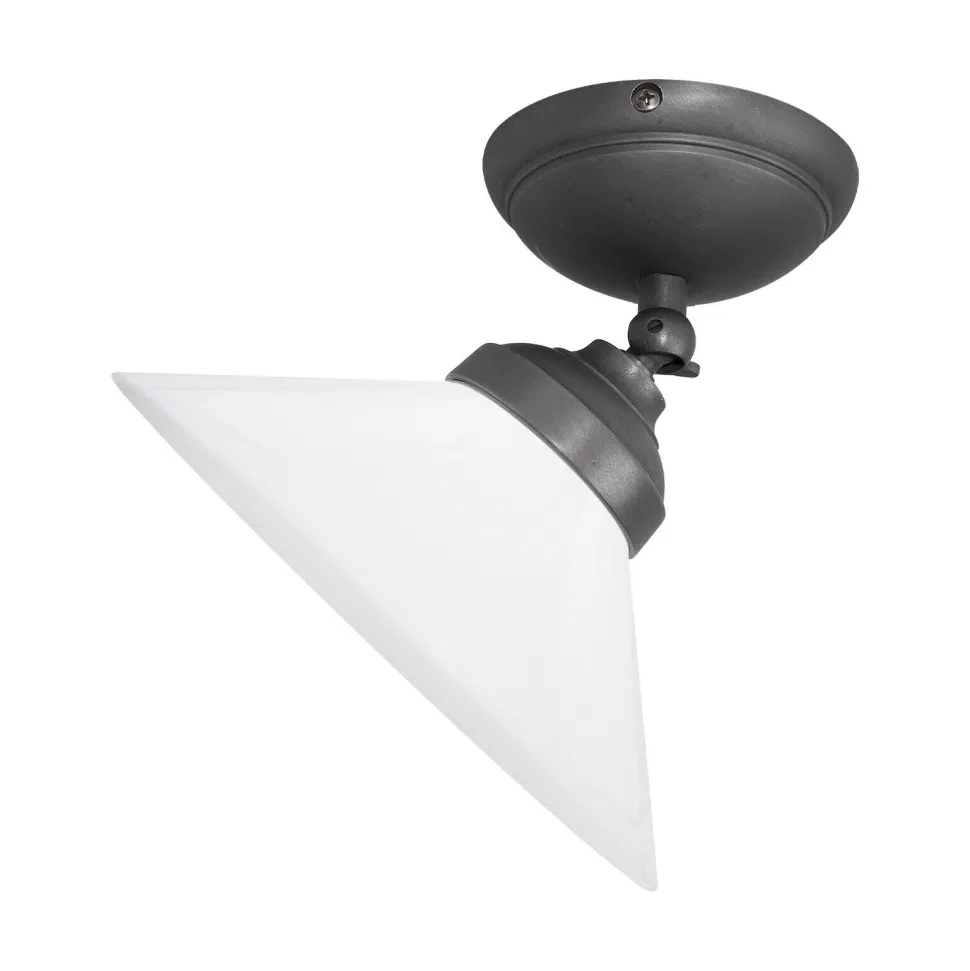 Deckenspot schwenkbar Ø 24,5 cm Glas Messing E27