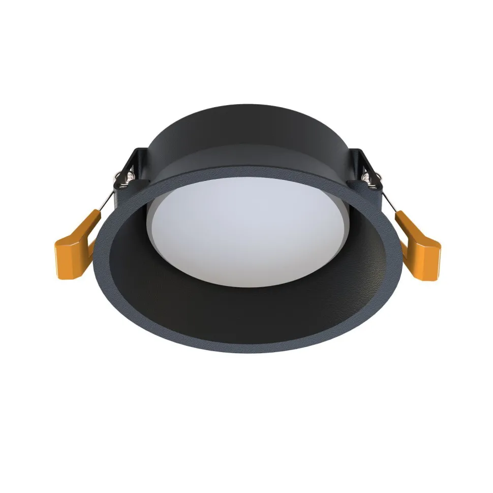 Deckenspot Unterputz Ø 12 cm klein für GX53 Schwarz