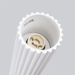 Deckenspot Weiß Ø 6,5 cm 60 cm hoch GU10 Aufputz Aluminium