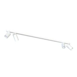 Deckenspot Weiß 4-flammig GU10 verstellbar 118 cm lang