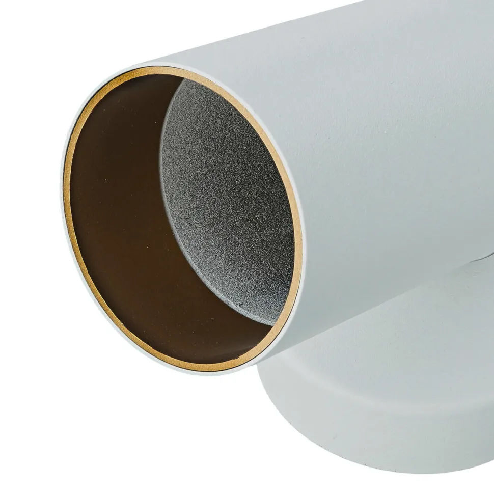 Deckenspot Weiß Gold GU10 Metall verstellbar Modern