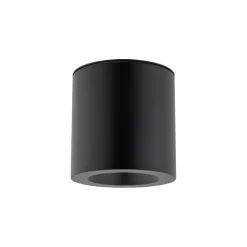 Deckenstrahler Aluminium akzentuiert IP44 GU10 Schwarz