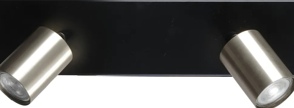 Deckenstrahler ELSIE Schwarz Nickel 40 cm klein