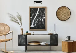 Deckenstrahler ELSIE Schwarz Nickel 40 cm klein