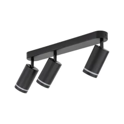 Deckenstrahler 3-flammig Schwarz 55 cm lang Metall GU10