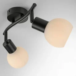 Deckenstrahler Glas Metall 43 cm inkl E14 5 W flexibel