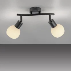 Deckenstrahler Glas Metall 43 cm inkl E14 5 W flexibel