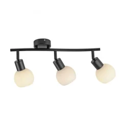 Deckenstrahler Glas Metall inkl E14 3000 K flexibel