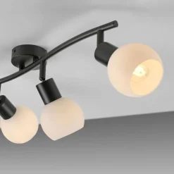 Deckenstrahler Glas Metall inkl E14 3000 K flexibel