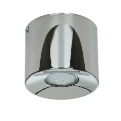 Deckenstrahler in Chrom Metall GU10 akzentuiertes Licht