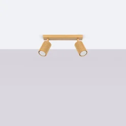 Deckenstrahler in Gold 2-flammig GU10 B: 30 cm schwenkbar