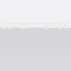 Deckenstrahler Modern 6-flammig GU10 117 cm lang in Creme