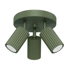 Deckenstrahler Modern rund Ø 19,5 cm klein Grün 3x GU10